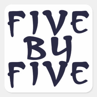 5 x 5 quadratischer aufkleber