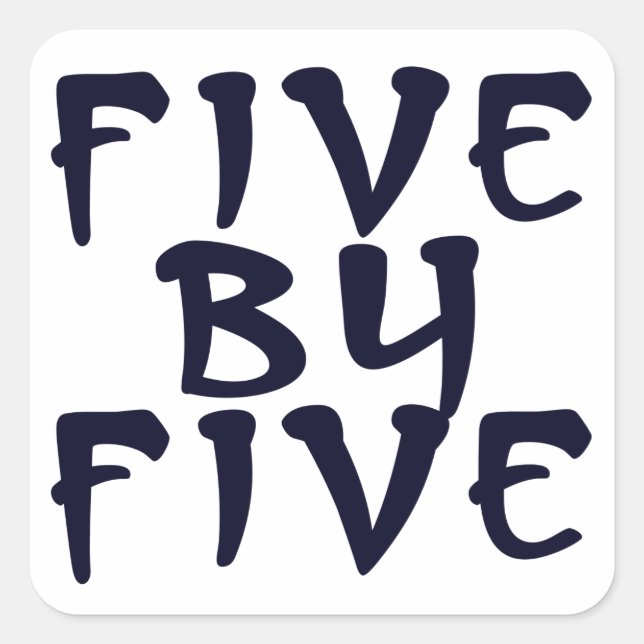 5 x 5 quadratischer aufkleber (Vorderseite)