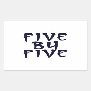 5 x 5 rechteckiger aufkleber