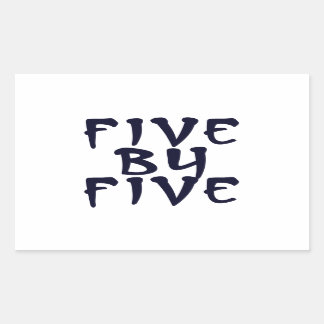 5 x 5 rechteckiger aufkleber