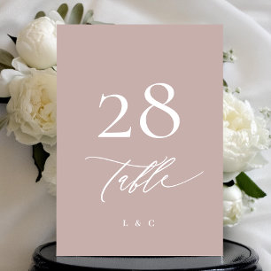 5 x 7 einfache, elegante rosa Hochzeitsstimmung in