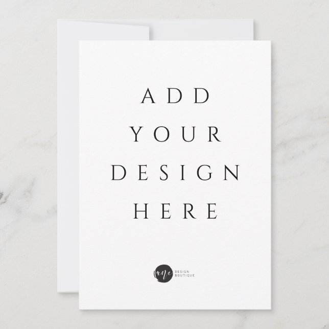 5" x 7" Einladung / Menü / Flachkarte (Vorderseite)