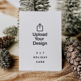 5 x 7 Family Holiday Card, Upload Your Image Einladung