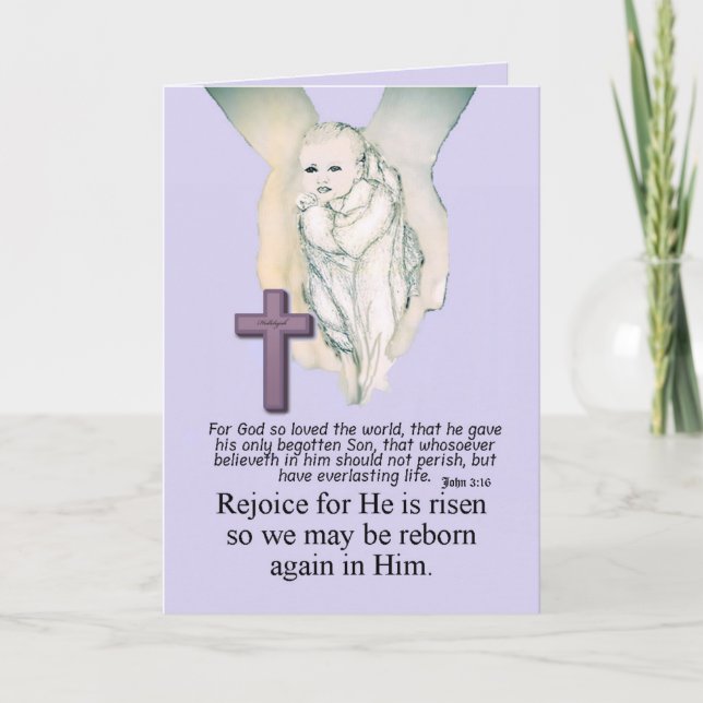 5 x 7 Grußkarte Ankündigung (Vorderseite)