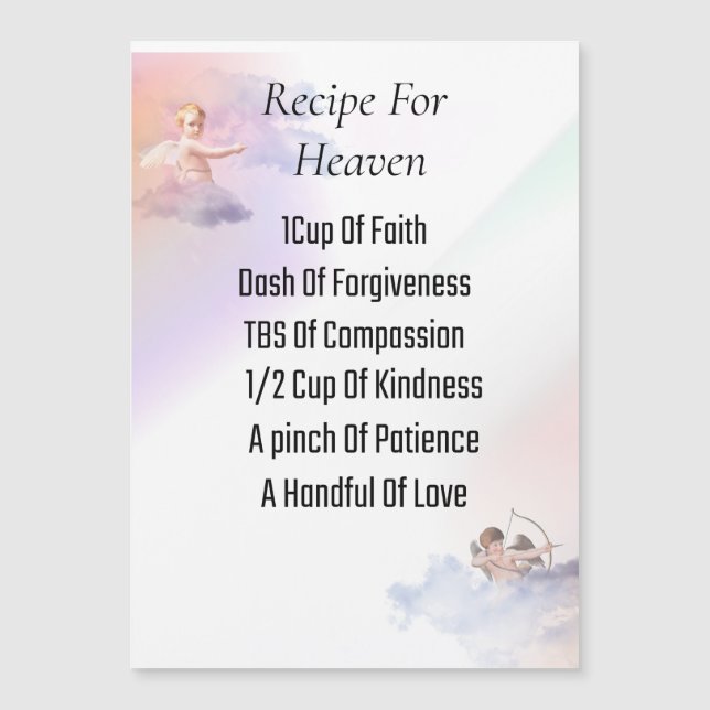 5" x 7" Magnetkarte (Vorderseite)