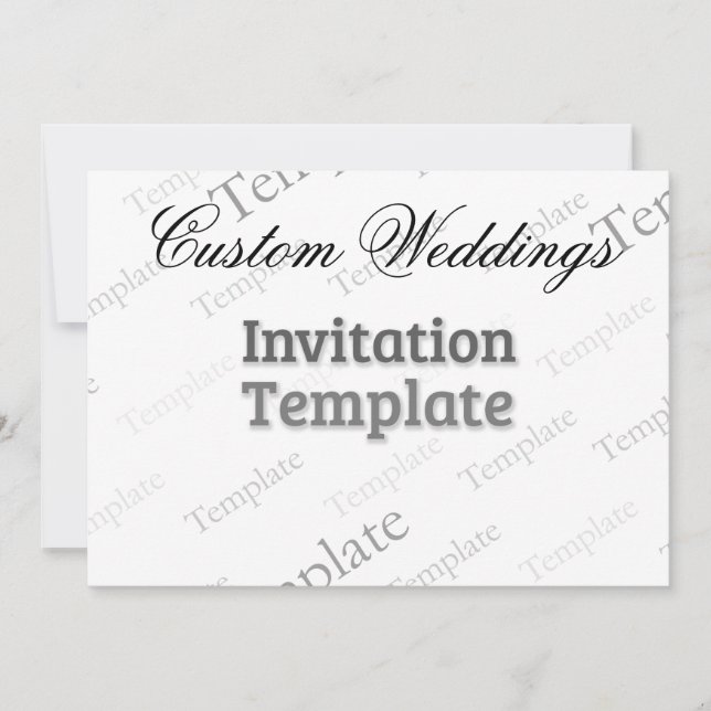 5" x 7" Matte White Einladung (Vorderseite)