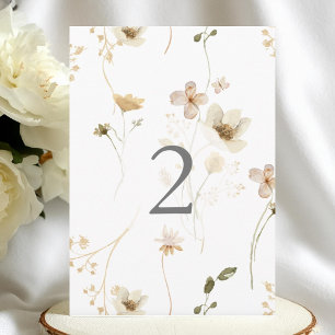 5 x 7 Moderne Pampas Hochzeiten Tischnummern