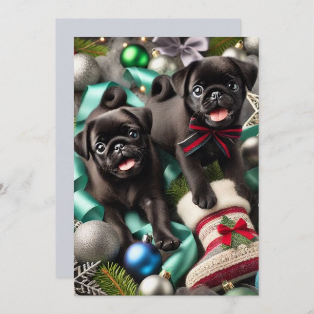 5 x 7 Pauschalreise-Karte Feiertagskarte (Vorne/Hinten)