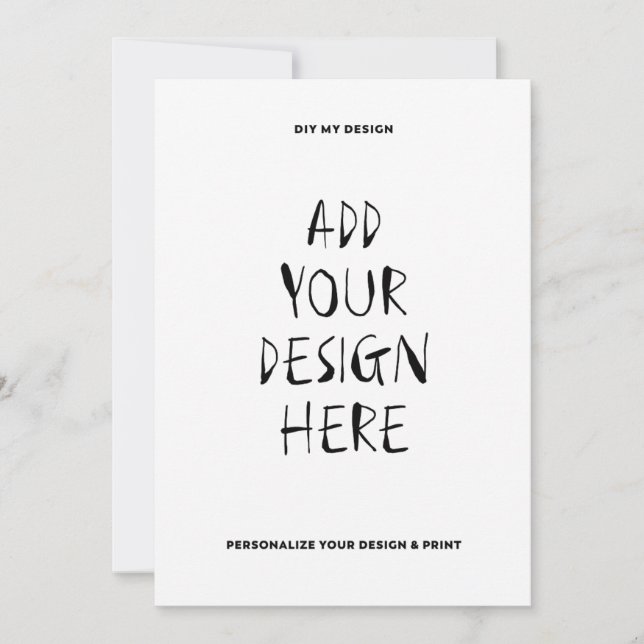 5" x 7" Portrait Card Einladung (Vorderseite)