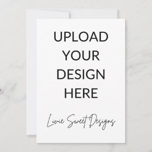 5" x 7" Portrait Card Einladung