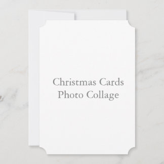 5" x 7" Ticket Weihnachtskarte Fotocollage Einladung
