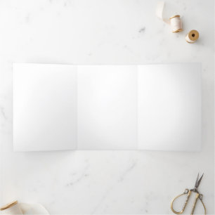 5" x 7" Trifold-Falzbrief Klapp-Weihnachtskarte Dreifach Gefaltete Urlaubskarte