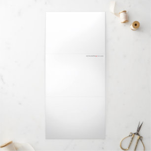 5" x 7" Trifold-Falzbrief Klapp-Weihnachtskarte Dreifach Gefaltete Urlaubskarte