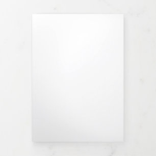 5" x 7" Vertikale Trifold Brief-Faltkarte Einladun Dreifach Gefaltete Einladung