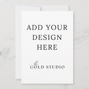 5 x 7 Vorlage für doppelseitige Einladungen