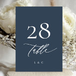 5 x 7 White Navy Blue Moderne Hochzeiten Tischnumm<br><div class="desc">***Dieses Design ist Teil einer Zusammenstellung*** _______________________ Diese Designvorlage ist vollständig editierbar / vom Kunden anpassbar - klicken Sie auf die weitere Schaltfläche, wenn Sie das Design verschieben, hinzufügen, löschen oder erheblich ändern möchten __________________________ Sie haben Fragen zum Thema Design oder benötigen weitere Designs oder Optionen? Dann kontaktieren Sie mich...</div>