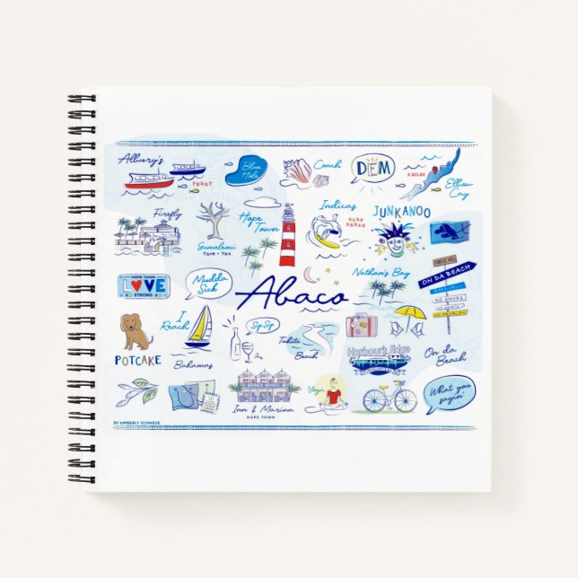 *'5 X 8.5 Spiral Notebook - "The ABC's of Hope Tow Notizbuch (Vorderseite)