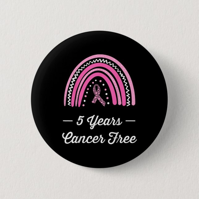 5 Years Breast Cancer Survivor  Button (Vorderseite)