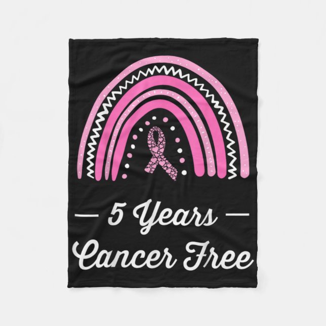 5 Years Breast Cancer Survivor  Fleecedecke (Vorderseite)