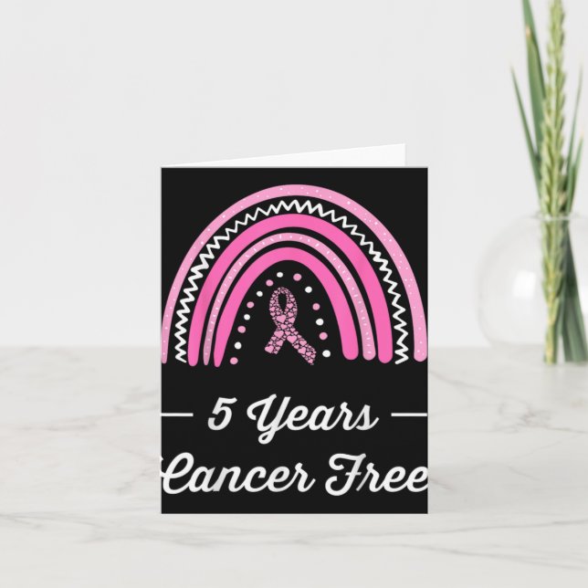 5 Years Breast Cancer Survivor  Karte (Vorderseite)