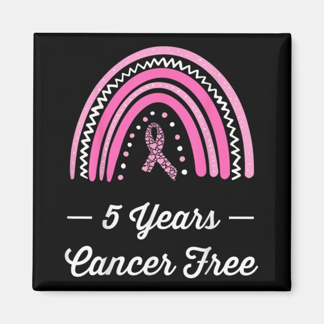 5 Years Breast Cancer Survivor  Magnet (Vorne)