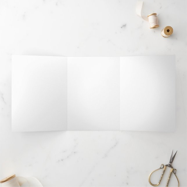 5 Zoll x 7 Zoll Faltschachtel Dreifach Gefaltete Urlaubskarte (Innenseite)