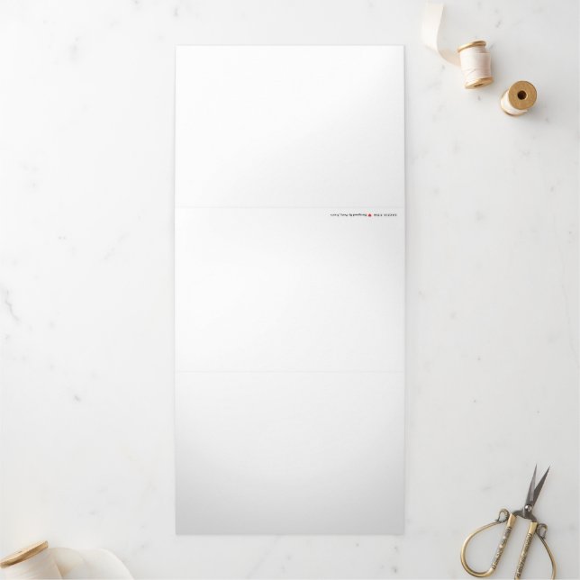 5 Zoll x 7 Zoll Faltschachtel Dreifach Gefaltete Urlaubskarte (Außenbereich)