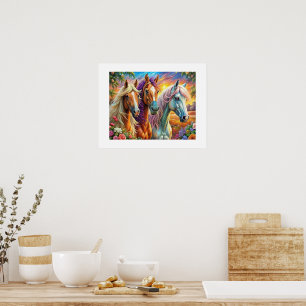 5D Diamond Painting Kit Pferdedesign Wandkunst Poster