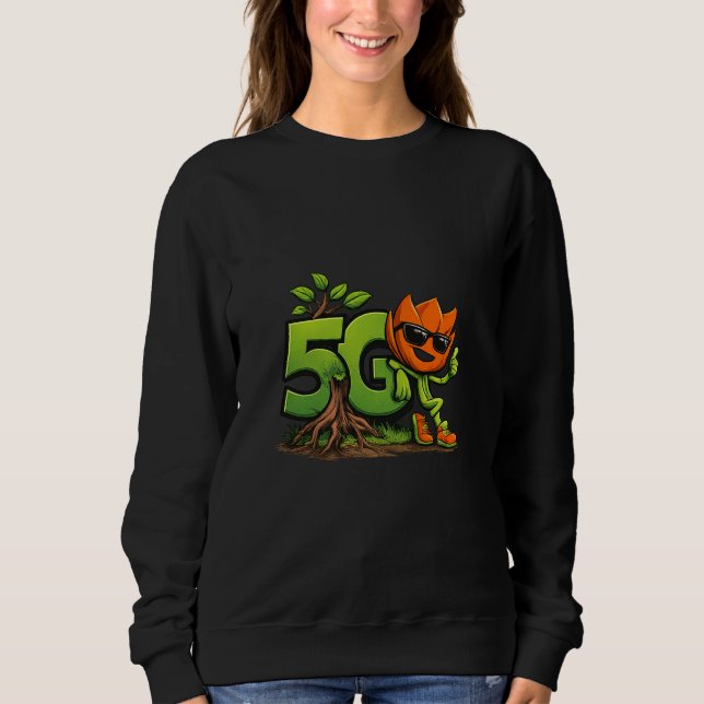 5G Green Growth Eco Mascot Women’s Sweatshirt (Vorderseite)