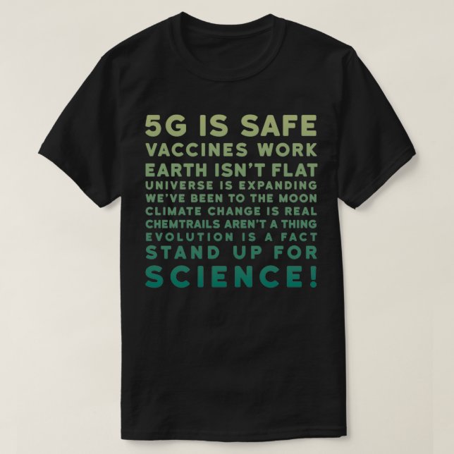 5G sind sichere Impfstoffe, die sich für die Wisse T-Shirt (Design vorne)