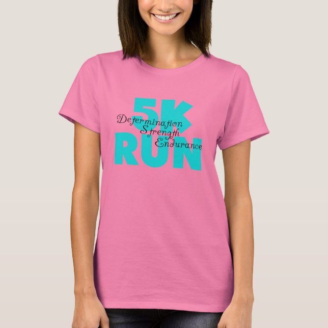 5K Lauf Aqua Sports Running T-Shirt (Vorderseite)