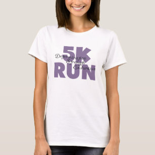 5K Lila laufen T-Shirt