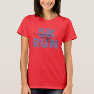 5K Lila laufen T-Shirt