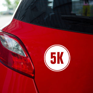 5k-Marathon Runder Aufkleber