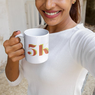 5K Race Celebratory Coffee Tasse