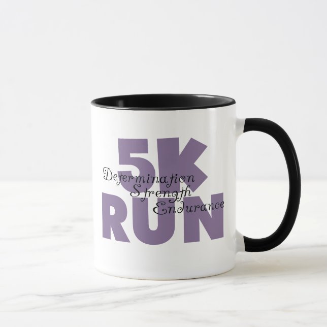 5K Run Lila Inspirierend Runner Tasse (Rechts)