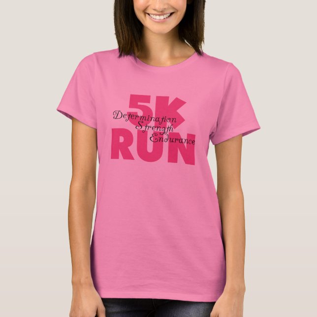 5K Run Pink T-Shirt (Vorderseite)
