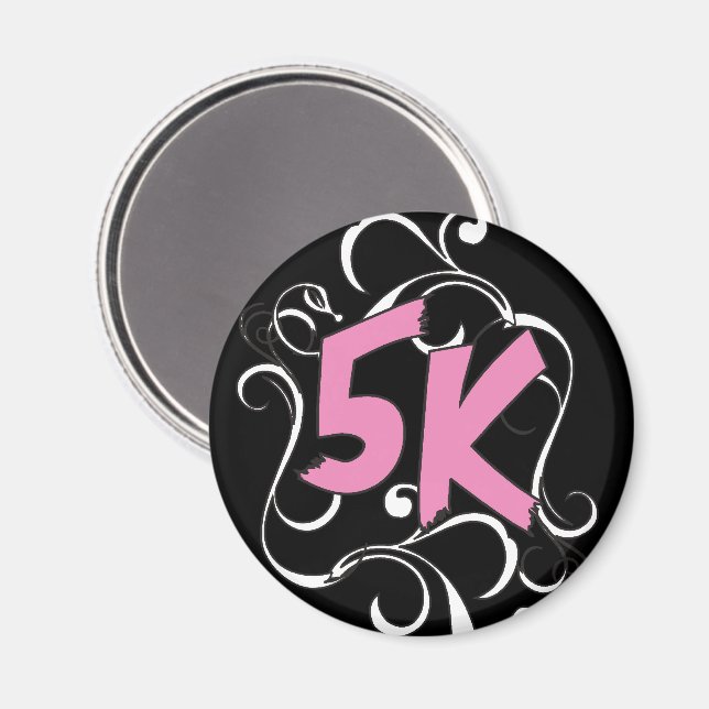 5k Runner oder Walker Magnet (Vorderseite/Rückseite)