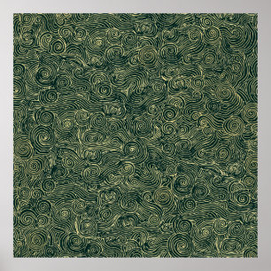 5k Traditional Chinese Design Background Wall Art Poster