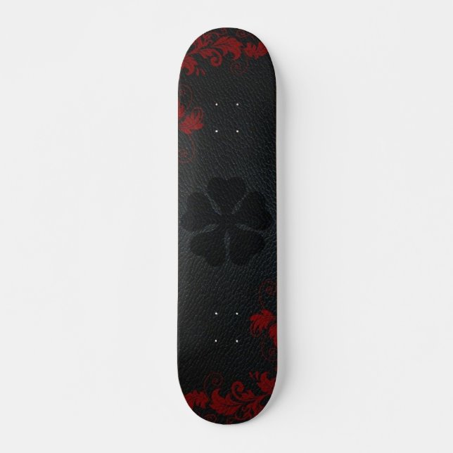 5leaf black clover skateboard (Vorne)