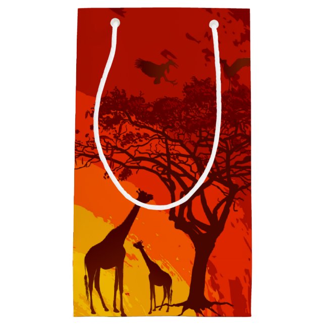 5lx3wx8.5h Small Geschenkbeutel Beutel African Saf Kleine Geschenktüte (Vorderseite)