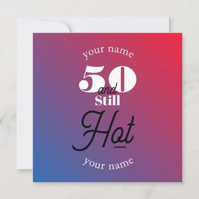 5O und immer noch heiß (Vorderseite)