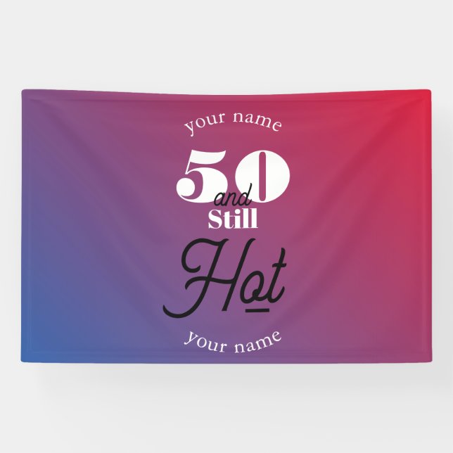 5O und immer noch heiß Banner (Horizontal)