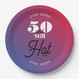 5O und immer noch heiß Pappteller