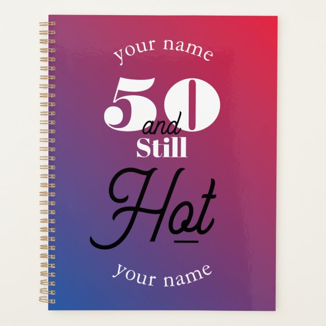 5O und immer noch heiß Planer (Vorderseite)