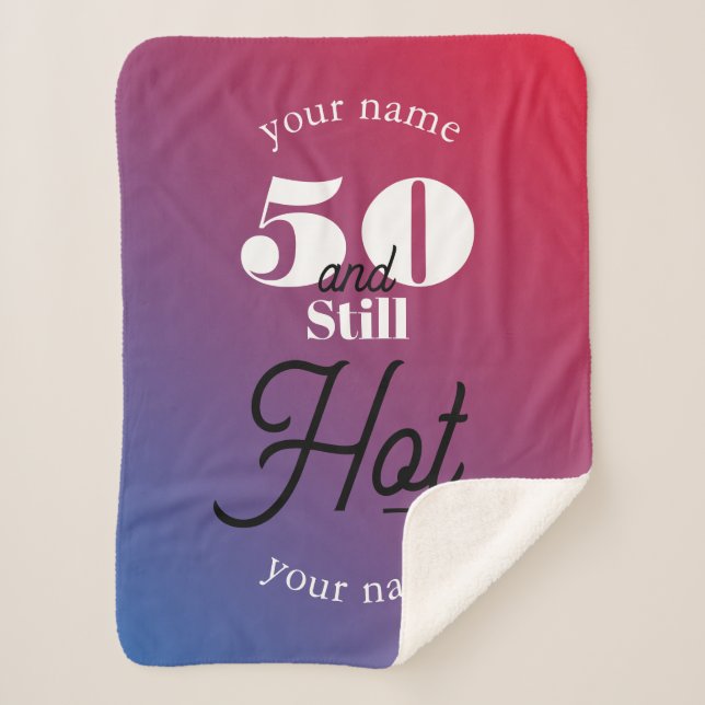 5O und immer noch heiß Sherpadecke (Vorderseite)