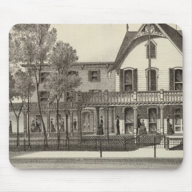 5th Avenue House, Ocean Beach, NJ Mousepad (Vorne)
