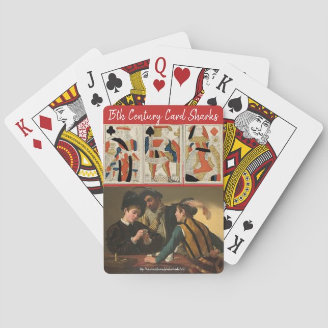 "!5th Century Card Sharks" Spielkarten (Rückseite)