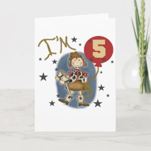 5th Cowgirl Geburtstagsgeschenke und Geschenke Karte