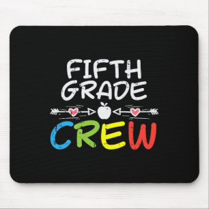 5th Fifth Grade Crew erster Schultag Jungen Mädche Mousepad